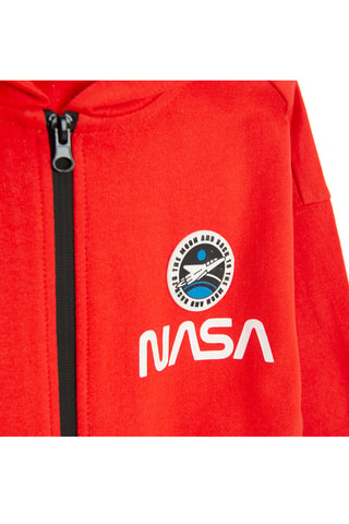 Sweat à capuche NASA - Rouge