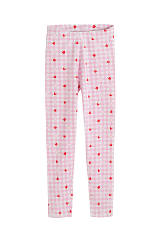3 leggings - Rose et vert d’eau