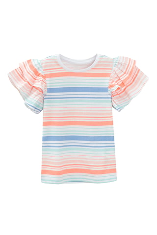 T-shirt - Blanc et saumon
