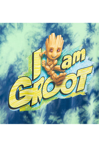 T-shirt tie and dye Groot Les Gardiens de la Galaxie Marvel - Vert clair