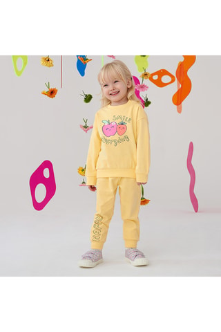 Felpa e pantaloni sportivi - Giallo