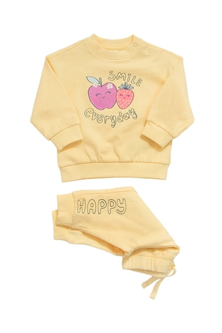 Felpa e pantaloni sportivi - Giallo