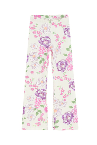 2 pantalons - Ecru et rose