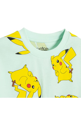 T-shirt Pikachu Pokemon - Verde