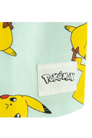 T-shirt Pikachu Pokemon - Verde