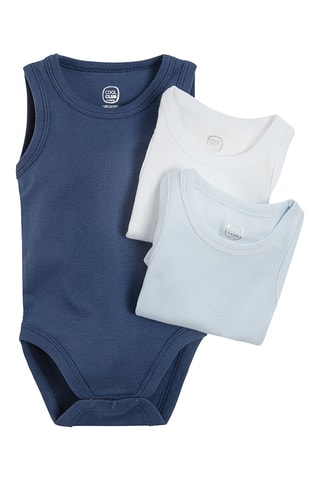 3 bodys - Blanc et bleu marine