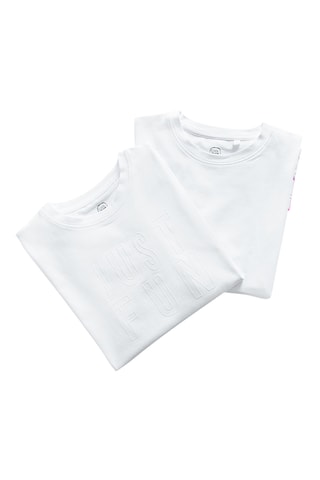 2 t-shirts - Blanc