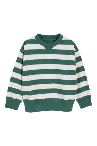 Sweat - Vert clair et écru