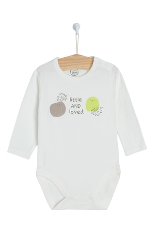 3 bodys - Blanc et vert clair