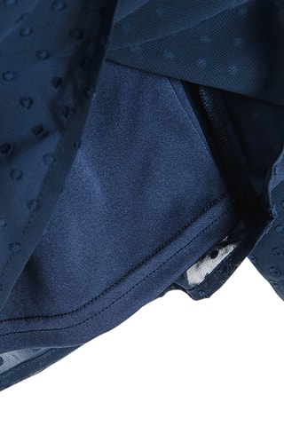 Blusa in plumetis - Navy