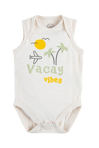 5 bodys - Blanc et vert