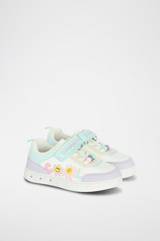 Baskets - Ecru et mauve