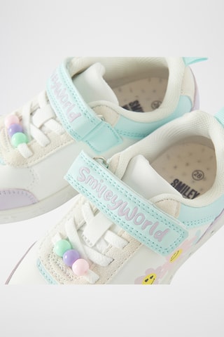 Baskets - Ecru et mauve