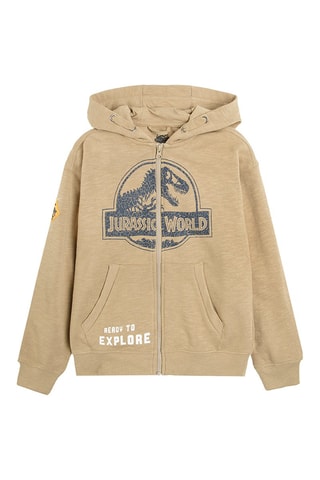 Sweat à capuche Jurassic World Beige