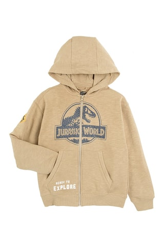 Sweat à capuche Jurassic World Beige