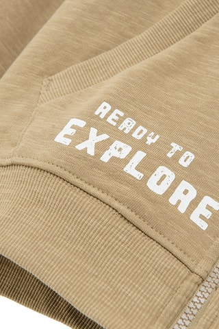 Sweat à capuche Jurassic World Beige