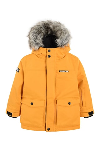 Parka à capuche Jaune