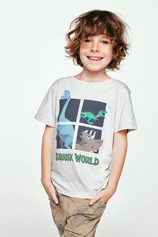 T-shirt Jurassic World - Beige melange