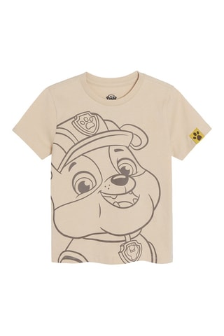 2 t-shirts Pat’ Patrouille Beige et gris chiné
