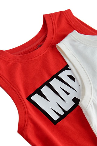2 t-shirts Spider-Man Avengers Marvel Rouge et blanc