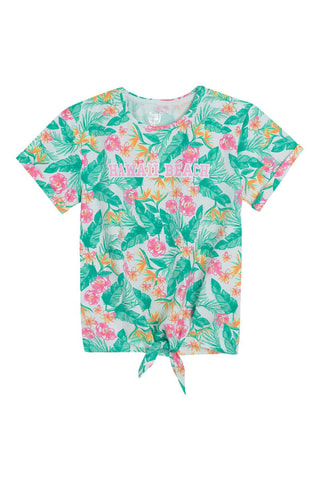 T-shirt noué Vert