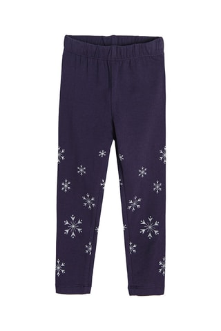 Robe et legging Elsa La Reine des Neiges Disney - Bleu marine et ciel