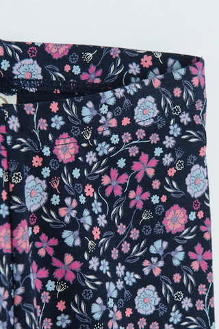 T-shirt et legging - Mauve et bleu marine