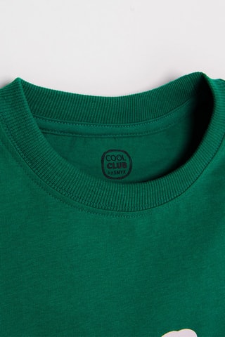 2 t-shirts - Bleu marine et vert foncé
