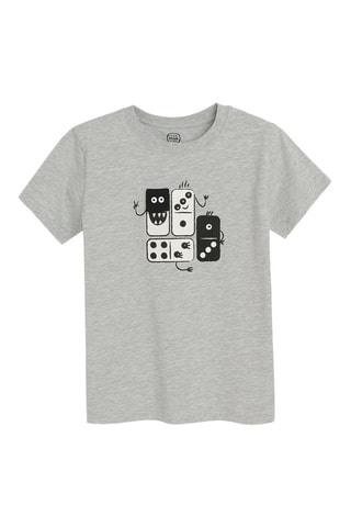 T-shirt - Gris clair chiné