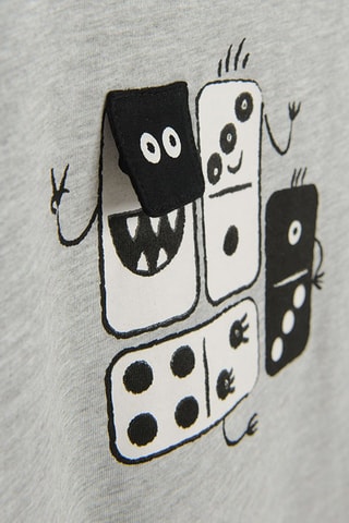 T-shirt - Gris clair chiné
