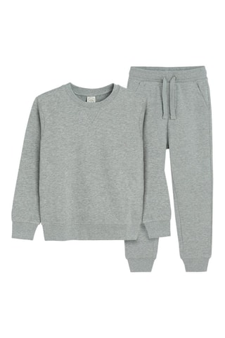 Sweat et jogging - Gris clair chiné