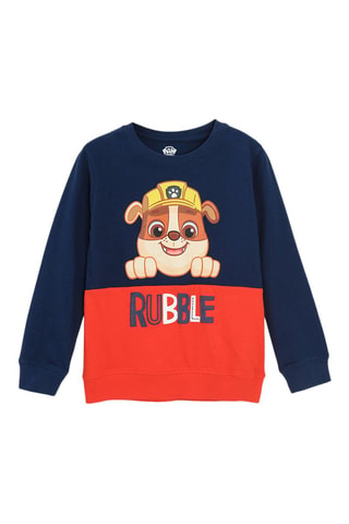Sweat Rubble Pat’ Patrouille - Bleu marine et rouge