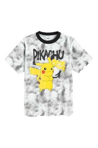 T-shirt Pikachu Pokemon - Blanc