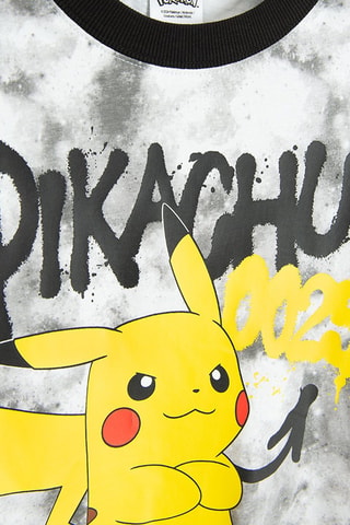 T-shirt Pikachu Pokemon - Blanc