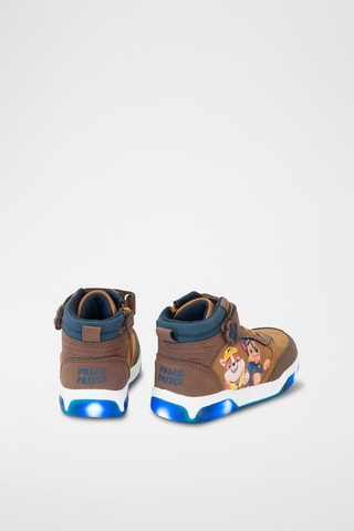 Baskets montantes en cuir Chase et Ruben Pat’ Patrouille - Marron