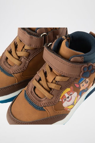 Baskets montantes en cuir Chase et Ruben Pat’ Patrouille - Marron