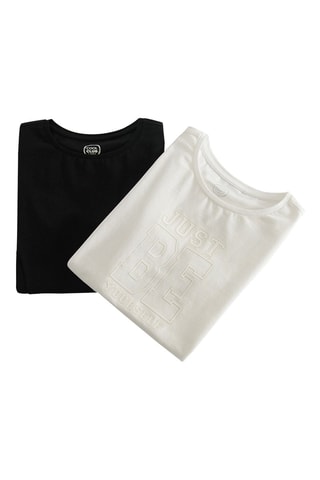 2 t-shirts - Noir et blanc