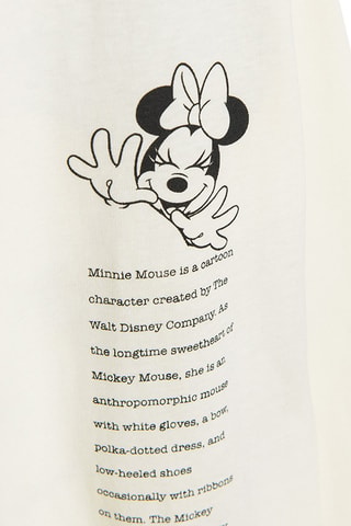 T-shirt Topolino e Minni Disney - Ecrù