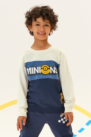 Sweat Kevin Les Minions - Ecru