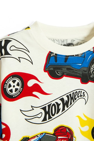 Sweat Hot Wheels - Blanc