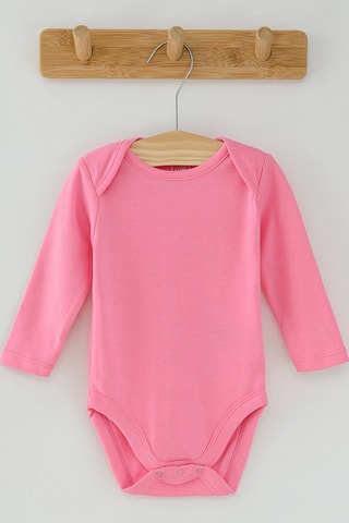 5 bodys en coton biologique - Rose