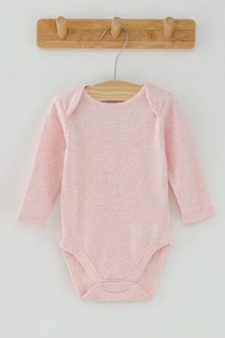 5 bodys en coton biologique - Rose