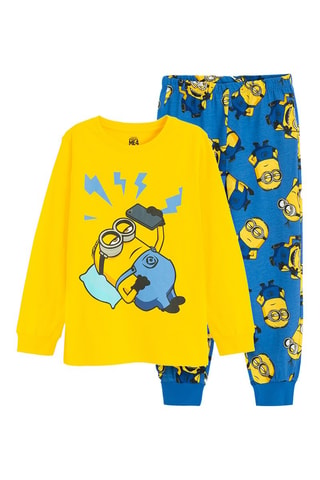 Pyjama Les Minions - Jaune et bleu cobalt