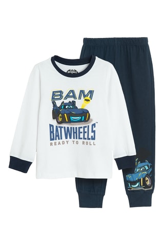 Pyjama Batman La Ligue des Justiciers DC Comics - Blanc et bleu marine