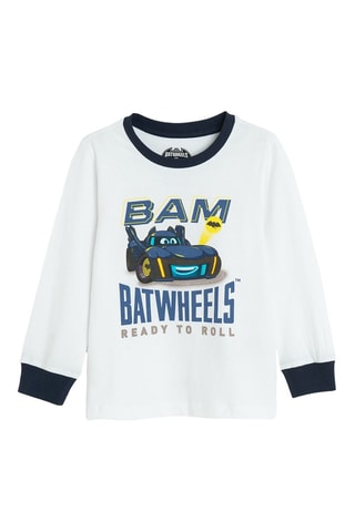 Pyjama Batman La Ligue des Justiciers DC Comics - Blanc et bleu marine