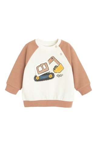 Sweat et jogging - Blanc et marron