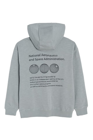 Sweat à capuche NASA Gris clair