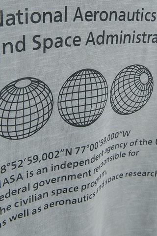 Sweat à capuche NASA Gris clair
