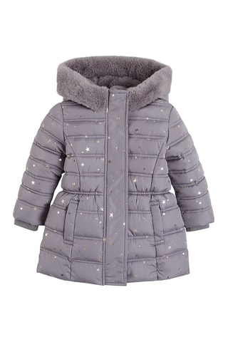 Doudoune longue Violet