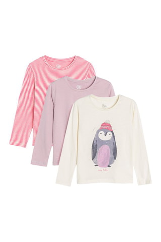 3 t-shirts - Rose et violet